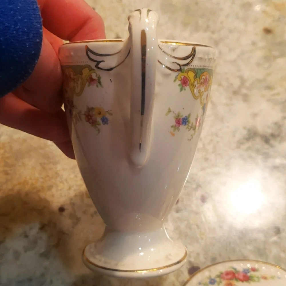 Floral Sugar Bowl With Lid - Picture 9 of 12